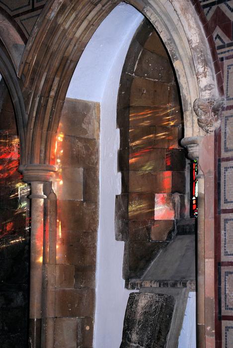 Stained Glass Church Window in architecture