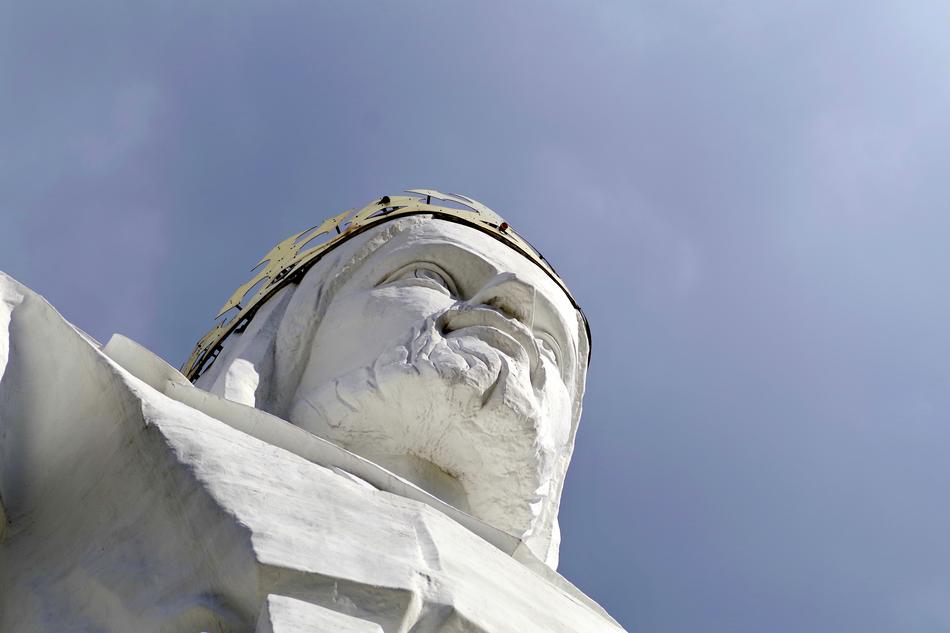 Jesus Sculpture Enormous against the sky