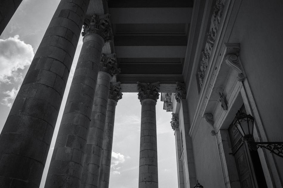 Eger Building columns in Hungary