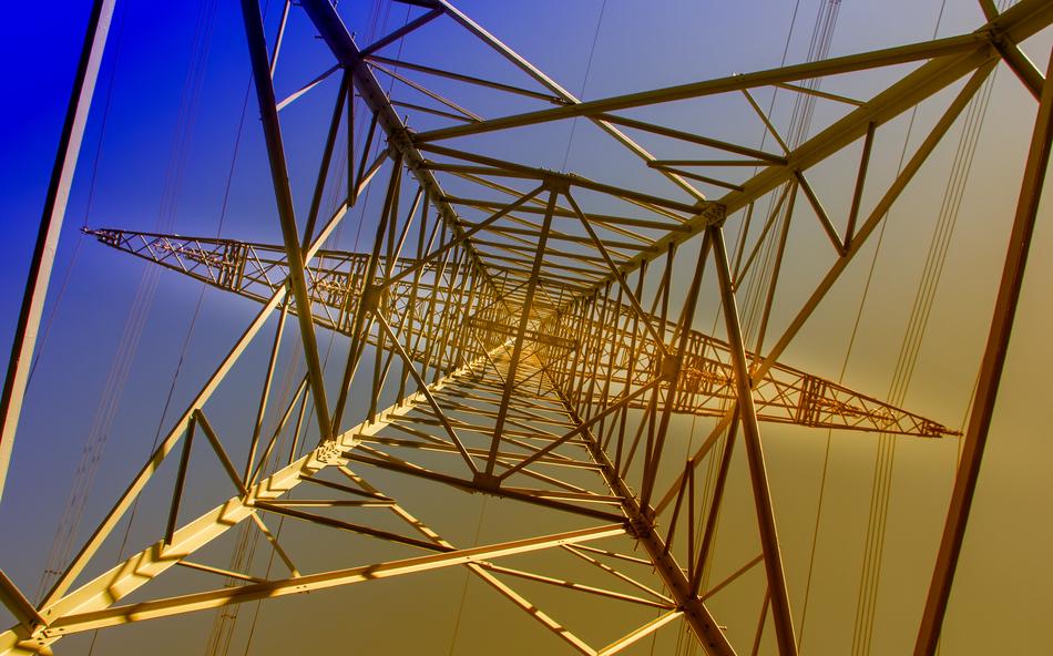Steel Strommast gold Structure
