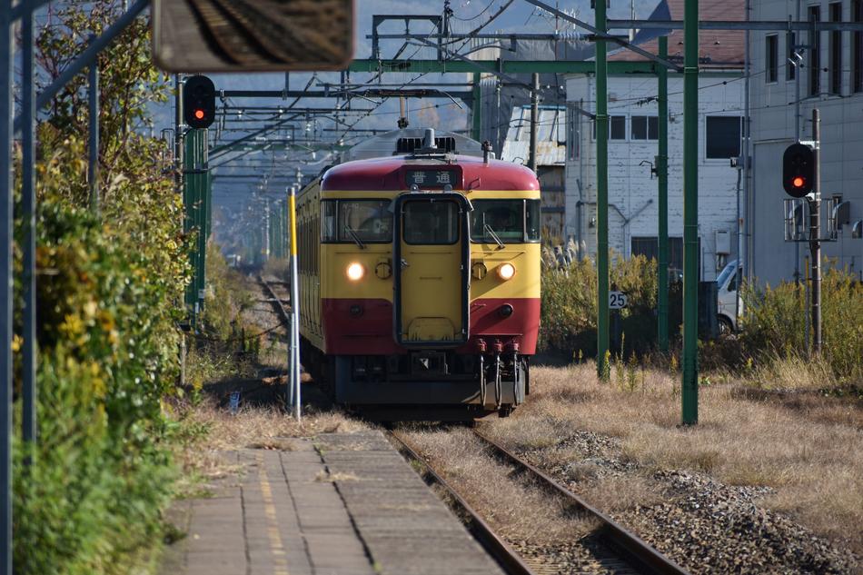 an old train in the suburbs in Japan