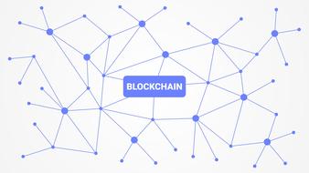 blockchain cryptocurrency network drawing