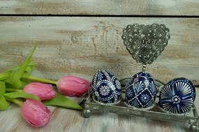 Sorbian pink Easter Eggs