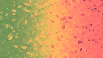 geometric shapes on colored background