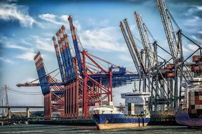 Port Terminal in Hamburg