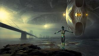 Fantasy Forward Science Fiction drawing