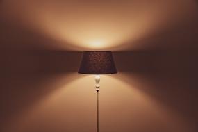 lamp light in room