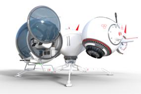 Clipart of Raumgleiter Spaceship