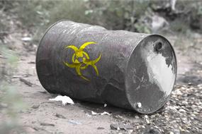 barrel with toxic waste