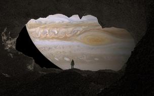 cave jupiter astronaut