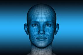 technology human face drawing