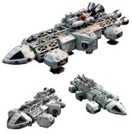 Space Ship Model Moon Base drawing