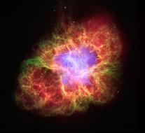 Crab Nebula as a Space drawing