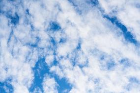 calm clouds on the blue sky