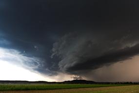 storm front over the countryside