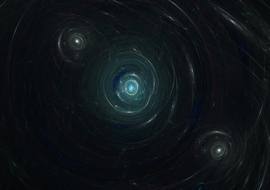 space abstract science drawing