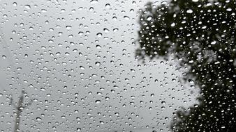 water drops on clear window