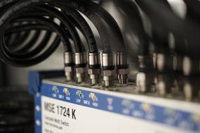 Antenna Sata Tenne Technology close-up in blurred background