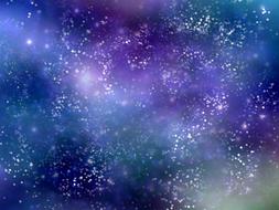 starry sky with clouds, background