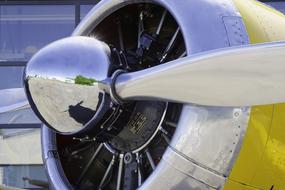yellow Propeller Aircraft Transport