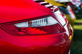 Porsche Car Rear close-up