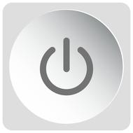 white power button