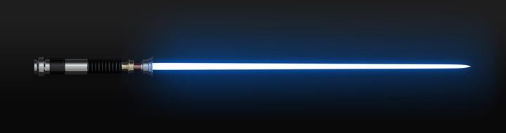 banner with lightsaber