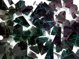 abstract geometric background with colorful shapes