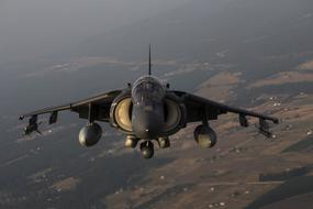 Av-8B Harrier in the sky