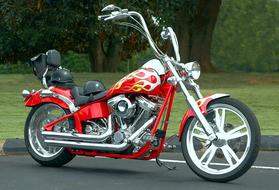 Motorcycle Chopper red