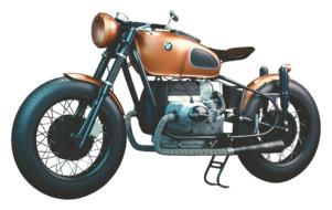 isolated Bmw motorcycle