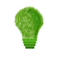 painted green grass lamp