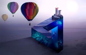 balloon hot air ride vision drawing