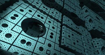 dark geometric layout