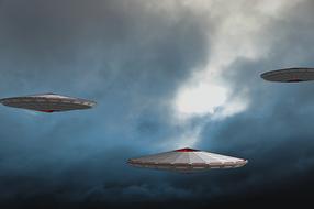 ufo spaceship science drawing