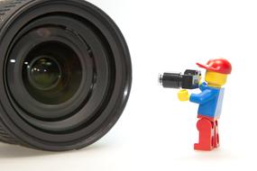 Photographer Lens and Lego man