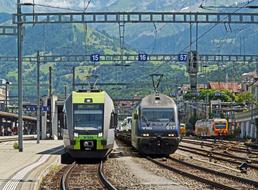 Switzerland, Railway Station Spiez