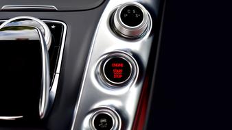 Start Button of contemporary car