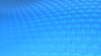 blue honeycomb structure