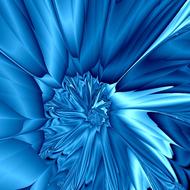 clipart of electric blue swirl fractal