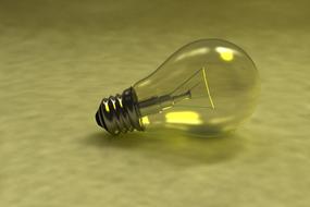 Electricity Incandescent Lamp close-up
