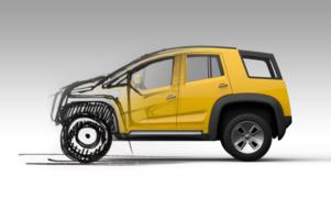 drawn concept car