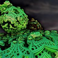 fractal green drawing