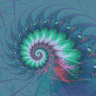 fractal spiral geometry drawing