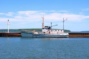Research Vessel Shenehon in the harbor