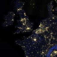 night on Earth from space