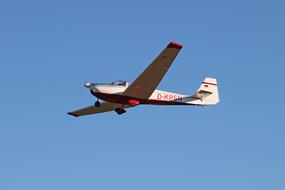 small propeller airplane in flight