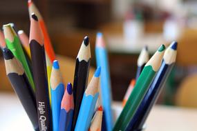 bunch of colored pencils