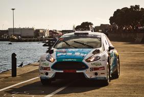 speed Sport car in the port of ponta delgada