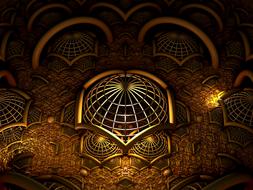 splendid fractal 3d render design